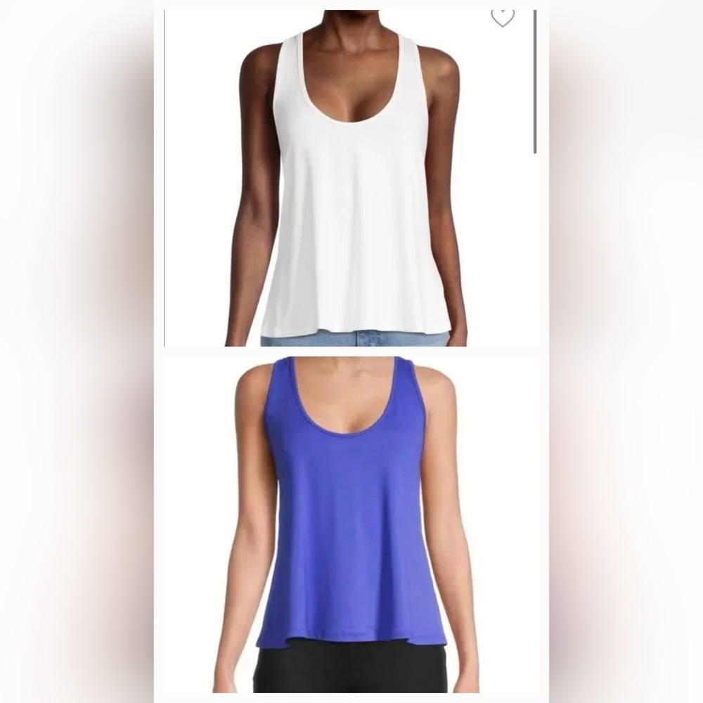 Bundle of Two Free People A Line Everyday Tank Tops Sz Small Birdsong Blue/White